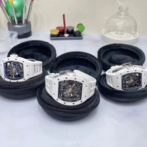 Luxury White Ceramic <b>Skeleton</b> <b>Watch</b> Men Blue Dial <b>Automatic</b> Sapphire Crystal Sport <b>Watch</b> - Product Image 1
