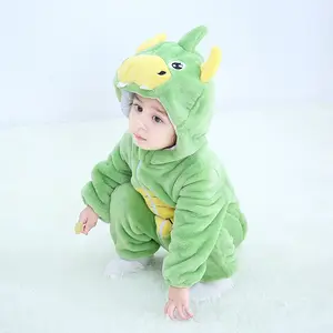 Baby Girl Clothes 0-3 Months Autumn 3-Year-Old Baby Animal Jumpsuit Flannel Romper Children's Wear