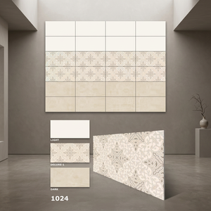 300x600mm Carreaux muraux en céramique de pierre de culture rustique marron 12x24 Carreaux émaillés en porcelaine brillante pour les murs avant du designer d'intérieur - Product Image 6