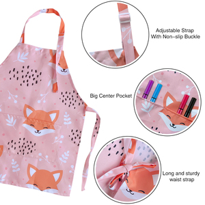 Tablier personnalisé en polyester imperméable imprimé par sublimation, motif dessin animé mignon, pour parents et enfants, idéal pour le jardinage, la peinture, la pâtisserie, le <span class=keywords><strong>chef</strong></span>, les enfants - Product Image 2