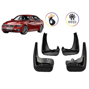 แผ่นกันโคลนสำหรับรถบีเอ็มดับเบิลยู รุ่น F30 F35 ปี 2012-2019 ทำจากพลาสติกสีดำ อุปกรณ์เสริมสำหรับยางรถยนต์ แผ่นบังโคลน - Product Image 5