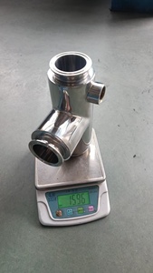 Thép không gỉ Nhiệt Áo khoác <span class=keywords><strong>TEE</strong></span> cấp thực phẩm <span class=keywords><strong>SS</strong></span> <span class=keywords><strong>316L</strong></span> đánh bóng bề mặt 76.2*2mm vệ sinh Áo khoác cách nhiệt Tri kẹp <span class=keywords><strong>Tee</strong></span> - Product Image 4