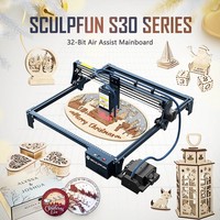 SCULPFUN S30 Pro Max 20W Machine de découpe laser pour métal graveur laser avec système d'assistance pneumatique à commande automatique
