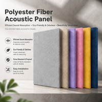 Panel Akustik PET Geometris 3D - Penyerap Suara Tahan Api untuk Pelapis Dinding Hotel, Apartemen, Rumah Sakit & Sekolah
