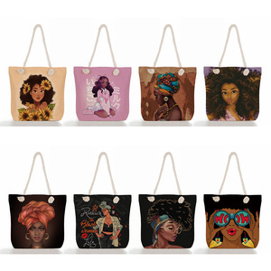 Veelzijdige Rits Handtas Vrouwen Opvouwbare Strand Draagtas Creatieve Nieuwe Cartoon Print Schouder Universiteit School Canvas Tas Voor Meisje - Product Image 1