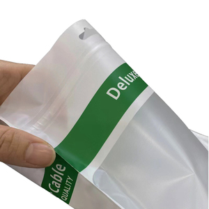 Tùy chỉnh Mờ/trong suốt + in HDMI USB cáp dữ liệu dây nhựa bao bì 3-Side niêm phong túi phụ kiện bao bì túi - Product Image 5