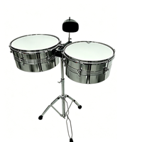 Timbale Tianbali Steel Drum Silver 13inch-14inch Foldable Ergonomic High Quality Latin Percussion Instrument for Music Drum