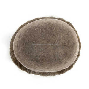 Light ความหนาแน่น Mono Human Hair Toupee Mens <span class=keywords><strong>ผม</strong></span>เปลี่ยนระบบสำหรับชาย - Product Image 4