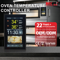 Pengontrol Suhu Oven MK5L08-08 220V Panel Layar Sentuh 7 Inci ±1 ℃   Papan Kontrol Akurasi dengan Dua Termokopel Tipe K
