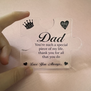 Dropshipping personalisierte individuelle Acryl-Platte Paar Gedenktag Herz Acryl-Platte Steh Home Dekoration Muttertagsgeschenk - Product Image 4