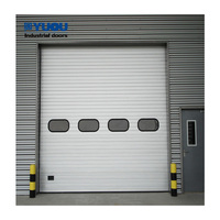 Venta directa de fábrica, puertas interiores automáticas de acero galvanizado de alta calidad y modernas para almacenes industri