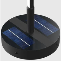 Estilo moderno al aire libre IP65 Solar LED camino jardín iluminación aluminio Solar lineal lámpara de pie nórdico minimalista lámpara de pie