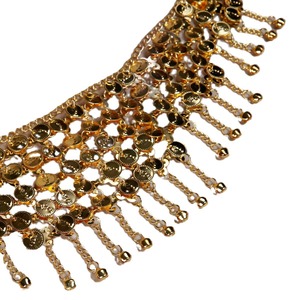 <span class=keywords><strong>Ceinture</strong></span> de danse <span class=keywords><strong>orientale</strong></span> <span class=keywords><strong>en</strong></span> chaîne de pièces métalliques, ajustable, avec pompon doré, pour femme, accessoire de scène - Product Image 5