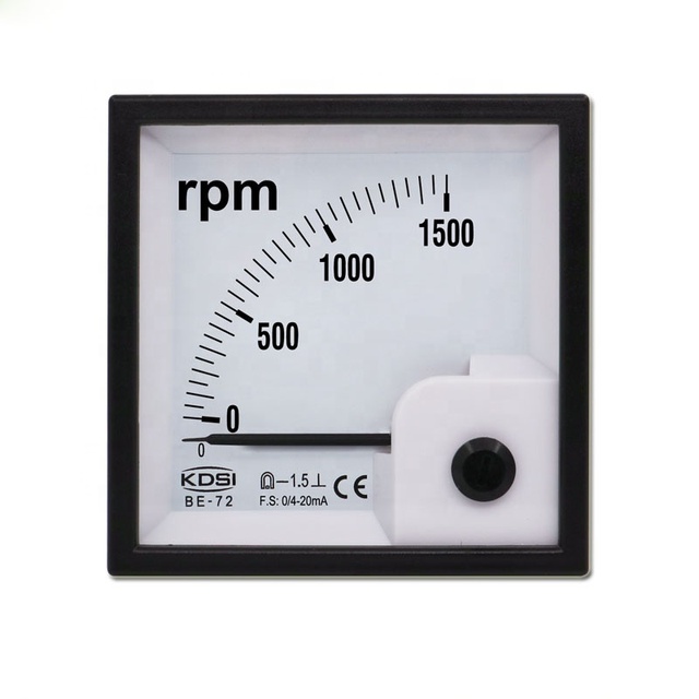 CE Passed BE-72 DC4-20mA 1500rpm Analog Amp RPM Panel Meter