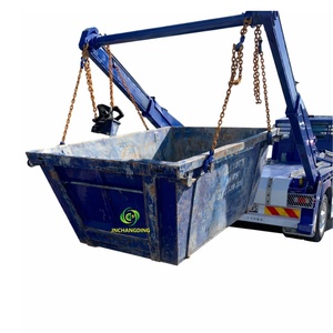 Bac à déchets industriel de 2 m³ en acier pour la collecte des déchets en Nouvelle-Zélande, avec poches pour chariot élévateur pour une manipulation facile - Product Image 1