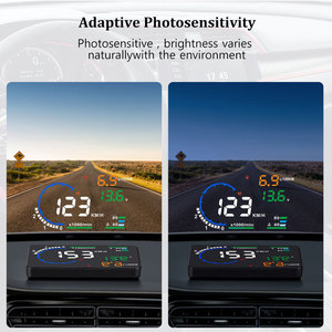 มาตรวัดหน้าปัดรถยนต์5.5นิ้ว OBD2โปรโตคอล OBDII สำหรับ A8มืออาชีพ - Product Image 6