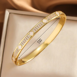 Pulsera Kaga Starry Sky con microincrustaciones de oro y plata, brazalete de moda para mujer, joyería de aniversario - Product Image 2