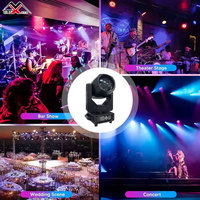 Projecteur à tête mobile LED RGBW MZX 295W avec 17 motifs, contrôle DMX512 et CRI 95 pour scène, événement, discothèque, fête
