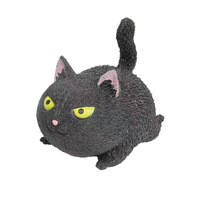 Mainan Kucing Bulat Lucu yang Dapat Diremas TPR Pereda Stres Mainan Fidget Dekompresi Hadiah Mini untuk Anak-anak