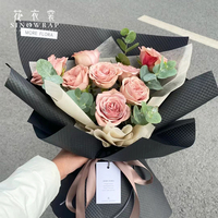 Papier d'emballage pour fleurs SINOWRAP, vente chaude, 35*53CM, 80g, papier uni, emballage, style gaufré, fournitures pour fleuristes