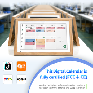 Planificador Digital de Calendario, Tareas, Compras, Pantalla Táctil Inteligente de 15.6'' con WiFi, Planificador Familiar con Reloj, Compatible con <span class=keywords><strong>MP3</strong></span> y AVI - Product Image 3