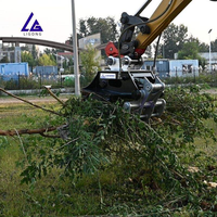 Grappin à griffes squelettique de 12-18 tonnes avec réglage manuel des griffes – Godet de retraitement économique