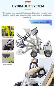 رخيصة Ce لوادر أمامية صغيرة تلسكوبية 4 عجلات كهربائية/ديزل لودر صغير نهاية عرض ساخن - Product Image 4