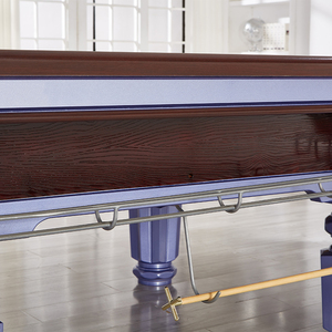 Table de <span class=keywords><strong>billard</strong></span> 9 pieds en ardoise et bois écologique avec poche en cuir personnalisable, moderne, pour club de <span class=keywords><strong>billard</strong></span>, bar - Product Image 6