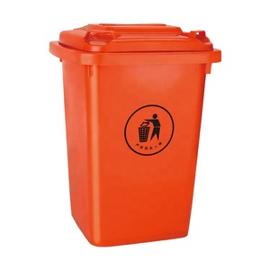 Environmentally Friendly School Plastic Dustbin 50L Garbage Trash Bin