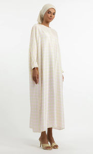 SIPO – robe musulmane en Satin pour femmes, Abaya, mode malaisienne, vente en gros, 2023 - Product Image 6