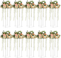 Support de fleur en cristal lustre pièce maîtresse de table élégante pour MH-Z0231 d'arche de mariage