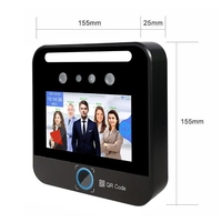 Máquina de Control de Asistencia con Pantalla Táctil IPS HD de 5 Pulgadas, Reconocimiento Facial Biométrico con IA, Escáner de Códigos QR, Aplicación, Resistente al Agua, Acceso con Tarjeta RFID