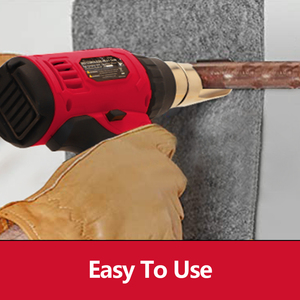 Hehui 20V không khí nóng thổi súng mini Li-Ion không dây hàn nóng Súng thu nhỏ bọc Súng nhiệt - Product Image 5