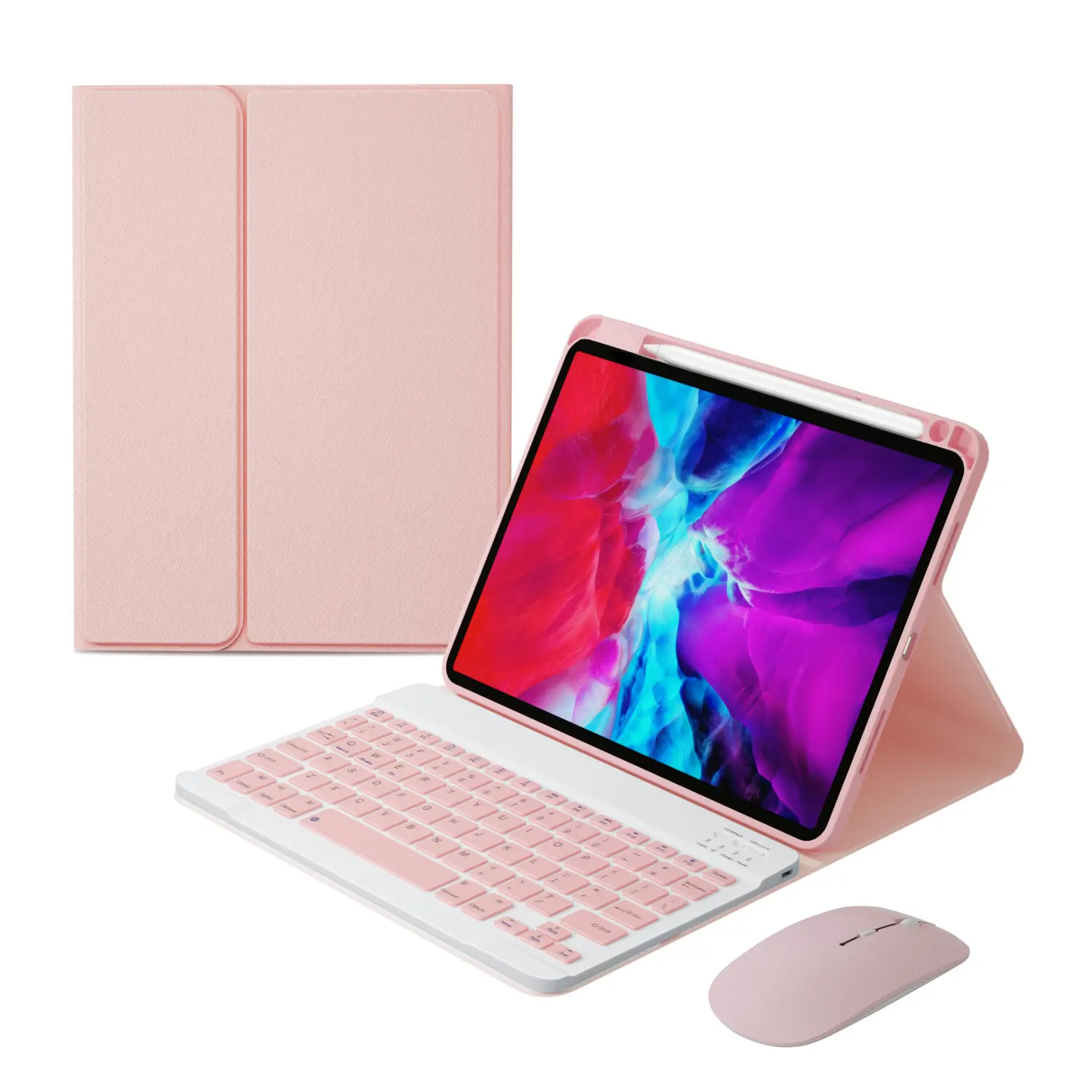 Keyboard Case untuk iPad 9/8/7th Generation 10.2 "(2020 2019) iPad Air 3 10.5 Air 4 10.9/iPad Pro 10.5 2017 Case Dengan Keyboard