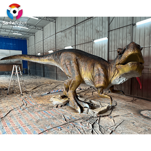 Modèles de dinosaures animatroniques grandeur nature - T-Rex et Spinosaurus réalistes avec son/mouvement pour parc à thème/exposition de dinosaures - Product Image 6