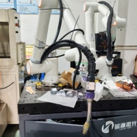 Bras de robot de soudage LanLyn à 6 axes, capacité de charge de 10 kg, portée de 1400 mm, pour la soudure de structures en acier