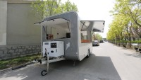 Nouveau système de réfrigération pour remorque à café, glaces et desserts en fibre de verre, avec camion de restauration rapide prêt pour le drive-thru