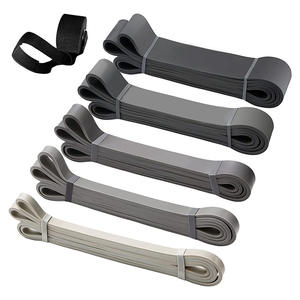 Bandes d'assistance pour tractions, 5 niveaux de résistance en TPE, équipement d'entraînement pour exercices de tractions, bandes de résistance pour hommes et femmes avec poignée - Product Image 1