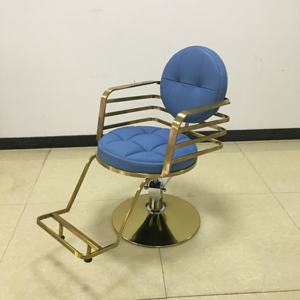 Sillón de Barbería, Silla de Peluquería Especial, Silla de Peluquería Giratoria con Elevación Simple, Silla de Estilismo de Cuero para Barbería - Product Image 1