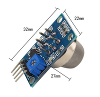 Modul Sensor Gas Asap MQ-2 LPG Butana Hidrogen Terbaru, Modul Detektor Gas Asap MQ2