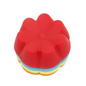 Moldes de Silicona para Muffins en Forma de Corazón, Estrella y Flor, Aptos para Horno, Fáciles de Desmoldar, para Tartas de Huevo, Cupcakes y Pudín - Product Image 4