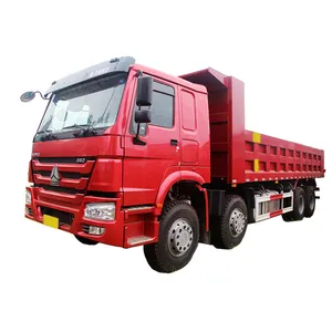 Usado SINOTRUK HOWO Caminhão Basculante 8x4 12 Pneus Euro3 Caminhão Basculante Traseiro Carregando 40 Toneladas Pedra Caminhão de Areia para Venda