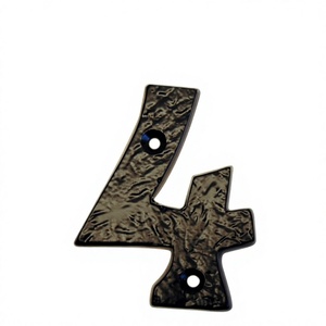 Hierro Fundido Número No. 4 Escultura Hoteles Habitación Número 4 Chapado y Metal Grande Contando No. En Precios Baratos - Product Image 1