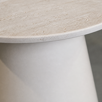 Table d'appoint en bois de style scandinave, table basse ronde minimaliste pour restaurant, hôtel, bureau