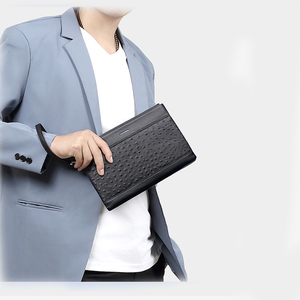 Stile Vintage in vera pelle lungo marsupio da <span class=keywords><strong>uomo</strong></span> con <span class=keywords><strong>cintura</strong></span> da polso <span class=keywords><strong>e</strong></span> slot Multi-Card chiusura aperta alla moda Logo <span class=keywords><strong>portafoglio</strong></span> <span class=keywords><strong>uomo</strong></span> - Product Image 6