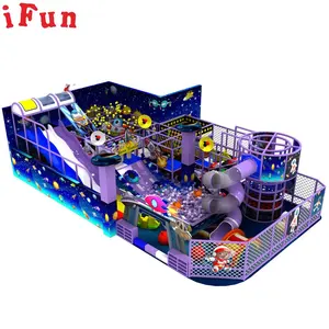 Ifun Parque Crianças Cidade Parque Aventura Ninja Curso Crianças Labirinto Área Playground macio para Design 3D gratuito