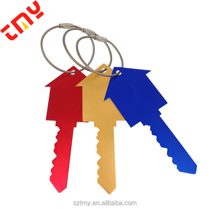 Tùy Chỉnh Cá Nhân Vui Số Lượng Lớn Hình Dạng Chìa Khóa Sân Bay Vali Bền Trống Kim Loại Nhôm Hành Lý Thẻ - Product Image 5