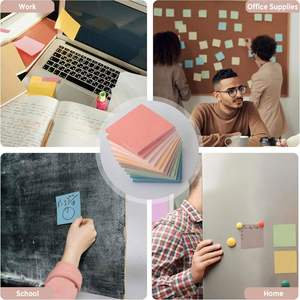 Assorted Morandi Paper Sticky Notes Set-6 Colors Self-Adhesive <b>Memo</b> <b>Pads</b> for Office Organization & School Stationery - Product Image 6
