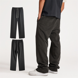 High Quality Brushed 350G <b>Fleece</b> Men's Long Pants Autumn and Winter Mens Casual <b>Fleece</b> Sweatpants <b>Women</b> Soft Sports Jogger Pants - Product Image 6