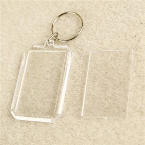 Acrylic Frame Key Chains Custom Shell Photo Tassel Charms Key Chains - Product Image 1